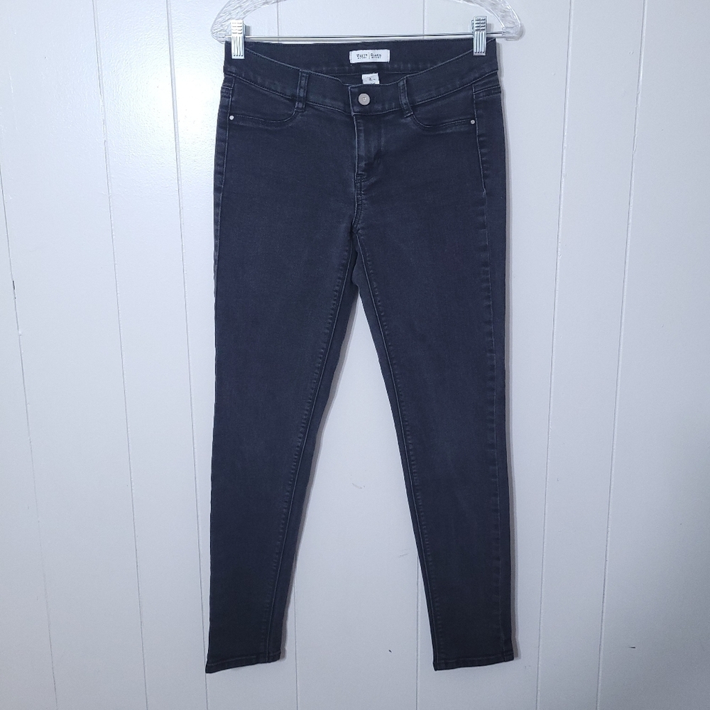 WHBM White House Black Market Black Slim Leg Jeans Stretch Size S Classic